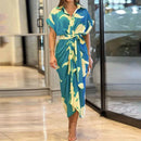 Vestido Midi Moneli Contrast