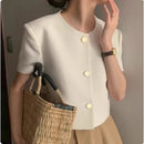 Blazer Cropped Moneli Essenza