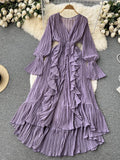Vestido Longo Moneli Plissé
