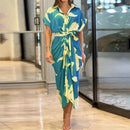 Vestido Midi Moneli Contrast