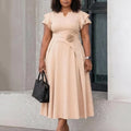 Vestido Midi Moneli Fiore