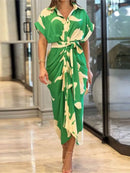 Vestido Midi Moneli Contrast