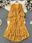 Vestido Longo Moneli Plissé