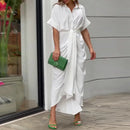 Vestido Midi Moneli Contrast