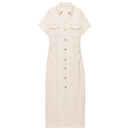Vestido Midi Moneli Denim