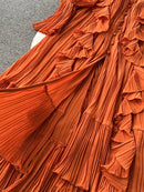 Vestido Longo Moneli Plissé