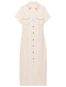 Vestido Midi Moneli Denim