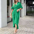 Vestido Midi Moneli Contrast